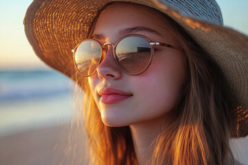 Fototapeta premium Girl with glasses