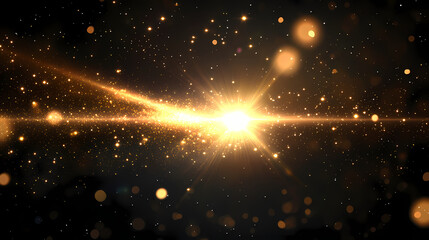 Glowing starlight on transparent. light flare, starlight png. flash light effect. sun glow sparks. shining light explodes. lens flare. Vivid Glare. Illustration