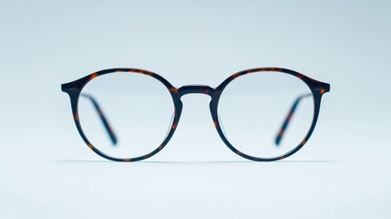 Fototapeta premium A vintage pair of glasses, adorned with intricate details, stood proudly against a pristine white backdrop, their timeless elegance radiating a sense of sophistication and nostalgia.