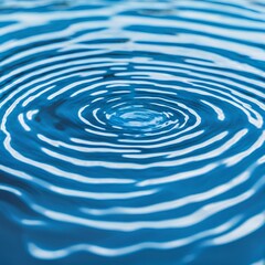 Blue water with ripples on the surface