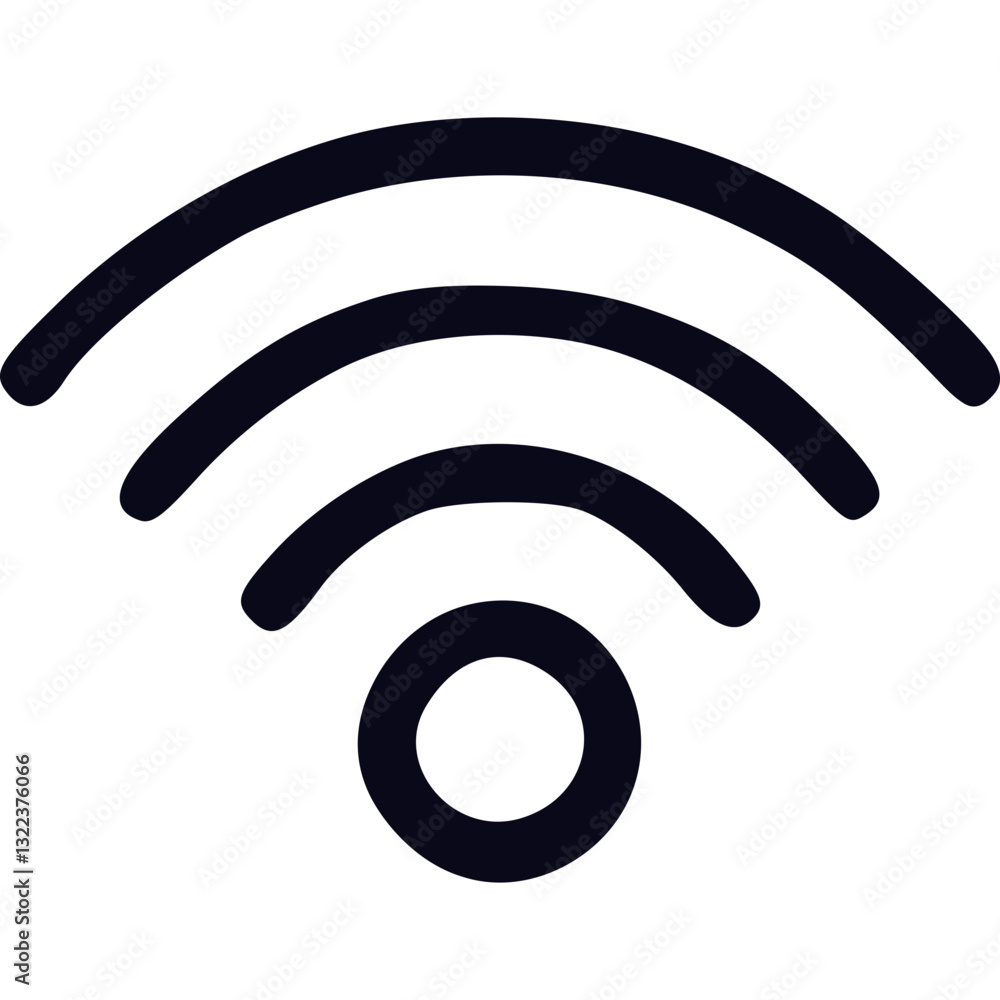 Poster wifi signal icon abstract design represents wireless connection symbol for internet access and netwo