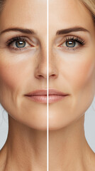 alt, jung, vergleich, schönheitsfarm, beauty, vergleichend, haut, straff, falten, hyrulion, botox, bottox, blond, senior, generationen, gap, oma, granbma, alter, altern, alterung, haut, frau, schönhei