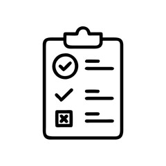 Fototapeta premium Examination test checklist symbolizing assessment and evaluation in education