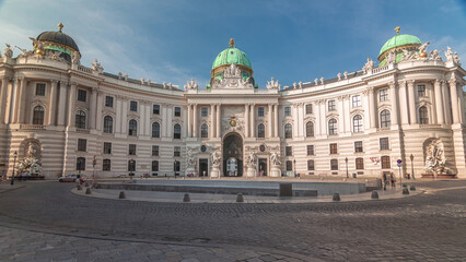 Hofburg palace timelapse hyperlapse in Vienna, Austria.