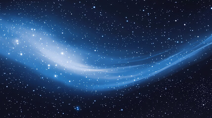 Obraz premium Milky way night sky with glittering stars and interstellar gas, milky way, space. Glittering Sky. Illustration