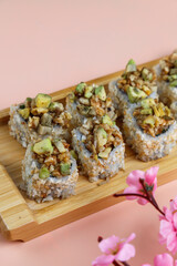 fFesh sushi set traditional japanese food