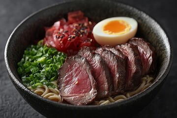 A comforting bowl of ramen with toppings for a satisfying meal