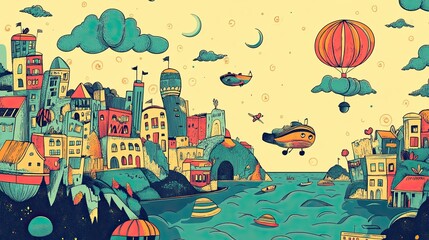 Fototapeta premium Creative Hand Drawn Vector Illustrations Featuring Unique Designs for Use in Branding Marketing and Artistic Projects Ideal for Visual Communication Enthusiasts and Designers Seeking Inspiration