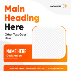 Fototapeta premium New_UI UX Style Graphic Post Design with Image Placeholder