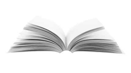 open book isolated on white background