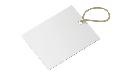 blank price tag isolated on white background