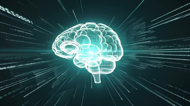 Frames A glowing AI brain at the center of a network of interconnect s-nordic-minimal, a-2, 40244988