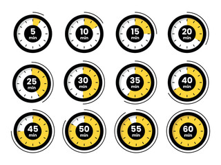 Timer, stopwatch icons