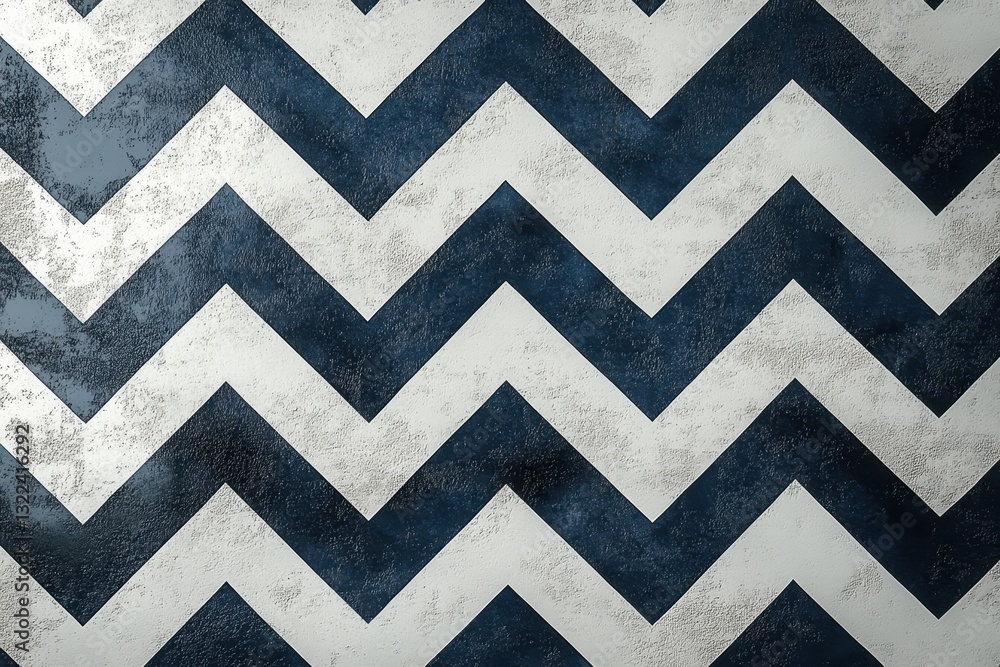 Poster Bold geometric patterns create a striking visual in contemporary interior design featuring angled lines in rich colors