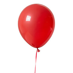Red Balloon Isolated on Transparent Background
