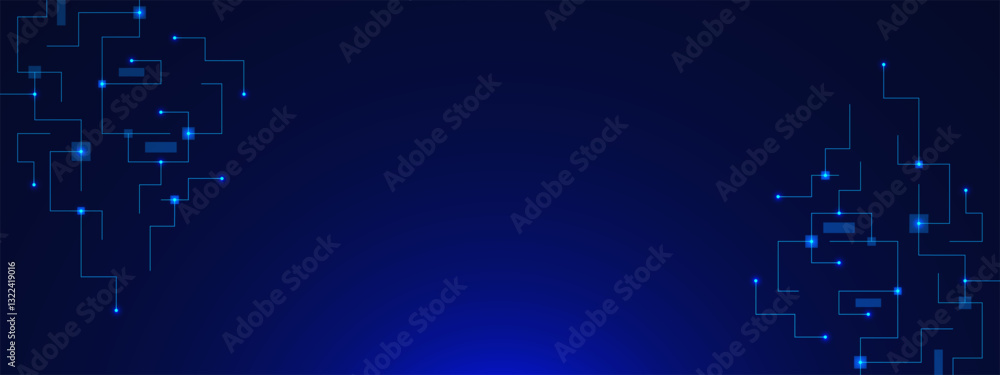Poster minimalis abstract linear squares pattern. modern futuristic geometric design on dark blue backgroun