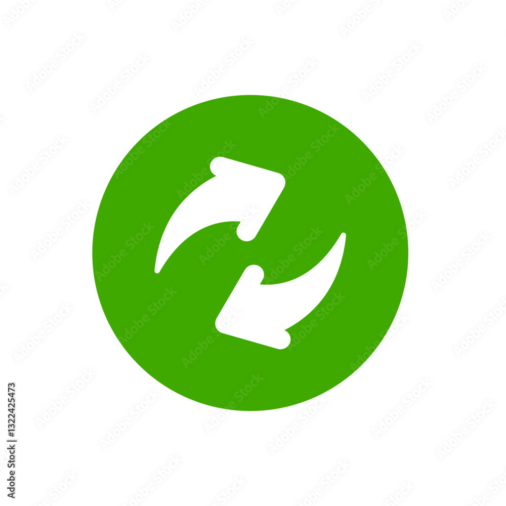 Poster refresh or reload button design. user interface design. vector illustration.
