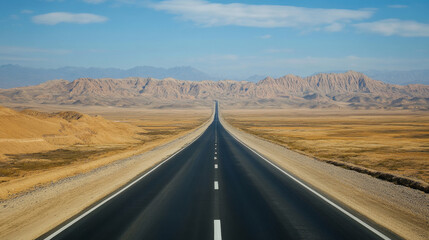 The Yadan landform and vast desert stretch alongside Chinaâ€™s Highway 315 in Qinghai Province, forming an extraordinary landscape