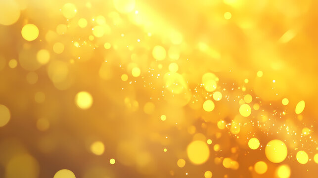 A blurred background with a golden yellow hue. Effervescent Hues. Illustration