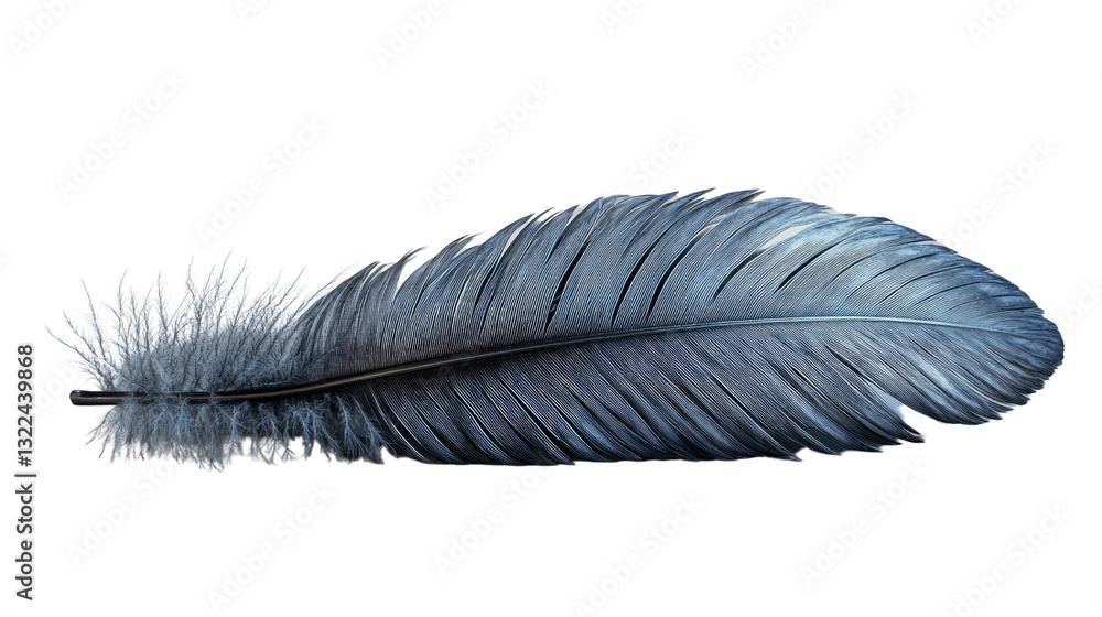 Poster feather's gentle touch: a close-up shot of a delicate, soft, and inviting feather, demonstrating the