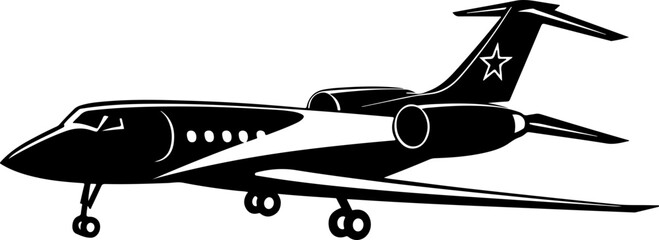 Stylized Illustration of a Air Plane