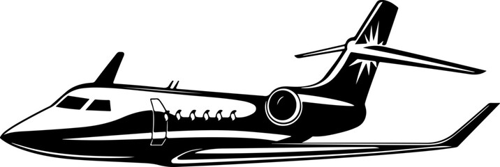 Stylized Illustration of a Air Plane