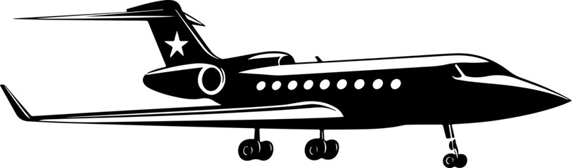 Stylized Illustration of a Air Plane
