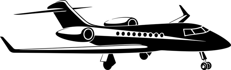 Stylized Illustration of a Air Plane