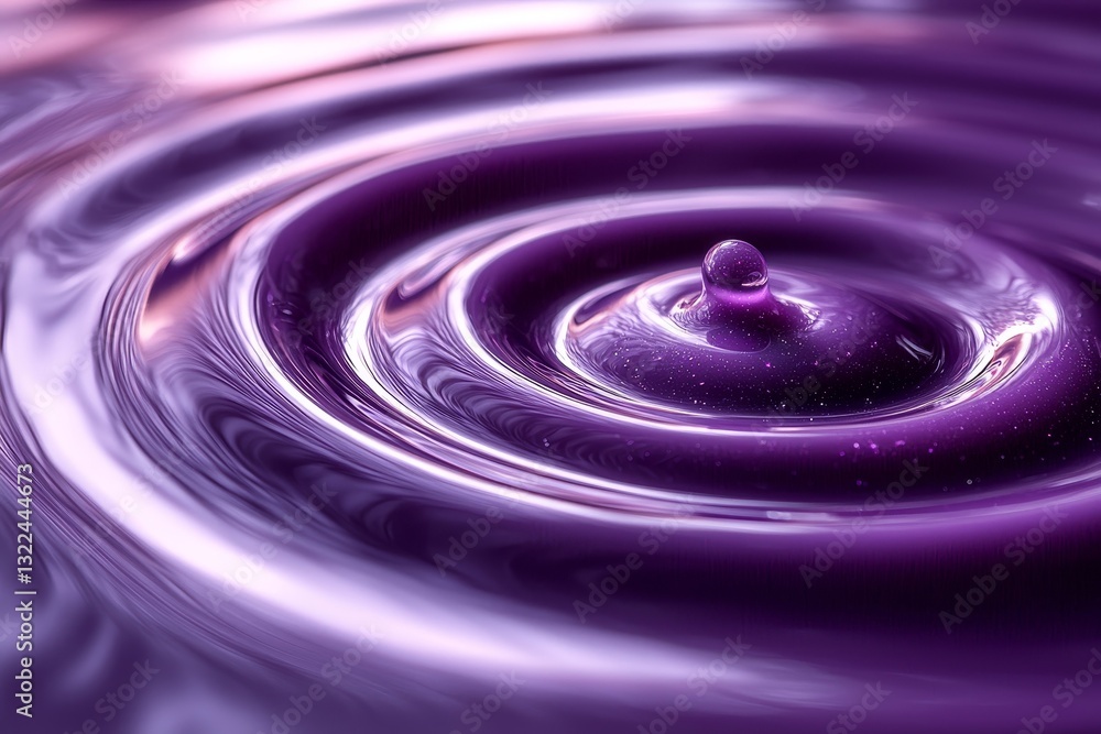 Aufkleber rapid circular movement with a blur, evoking a space wormhole against an abstract background