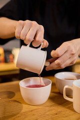 Tea Preparation with Traditional Utensils blends culture and comfort, enhancing aesthetics