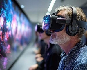 Marketing teams using ARVR technology to create immersive customer experiences, ARVR in Marketing, Interactive and futuristic