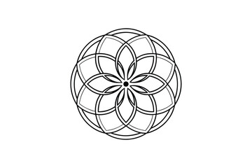 circular mandala design vector art illustration