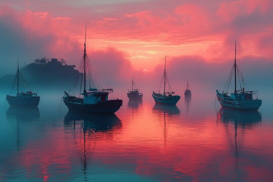 The stunning and vibrant sunset scenery at Macanao, Margarita Island, Venezuela