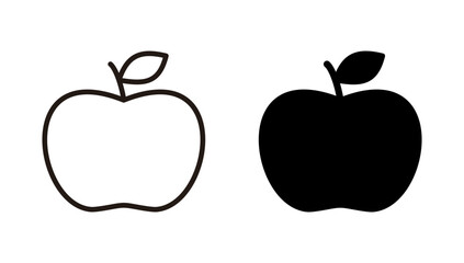 Apple icon vector. Apple sign and symbols for web design.