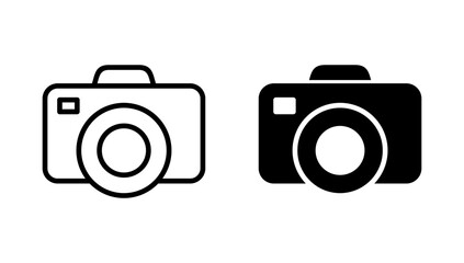Camera icon vector. photo camera sign and symbol. photography icon.