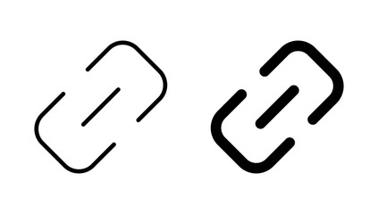Link icon vector. Hyperlink chain sign and symbol