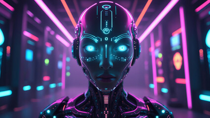 neon lights on the street