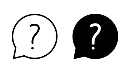 Question icon vector. question mark sign and symbol