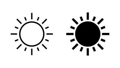 Fototapeta premium Sun icon vector. Brightness sign and symbol