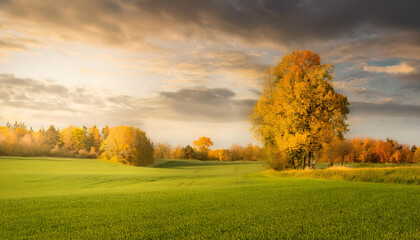 Obraz premium sunset in the mountains