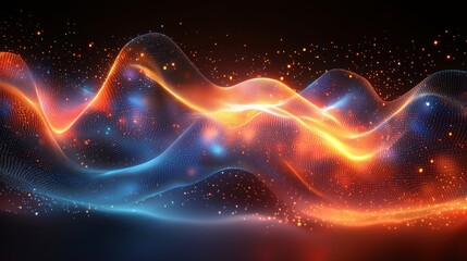 Obraz premium Abstract 3D rendering and deep learning algorithms work with binary code in a computer geometric digital connection structure. This setup is supported by business intelligence technology