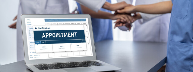 Online applointment booking calendar for brisk regristration on the internet website