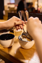 Experience a Delicious Bowl of Comforting Soup at a Cozy Restaurant with a Relaxing Setting