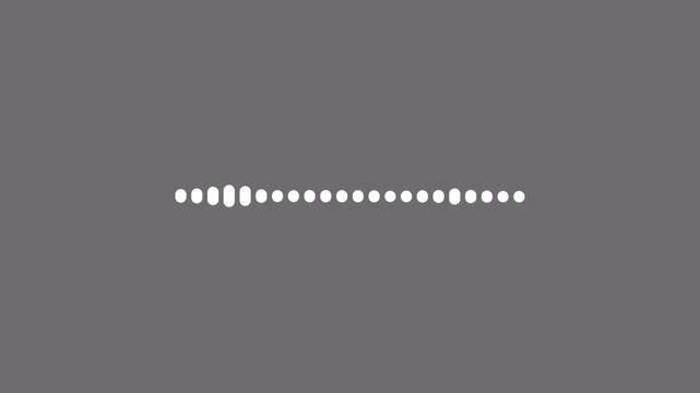 Line audio wave signal circle animation on gray background