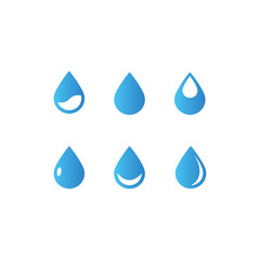 Drop icon logo flat vector design