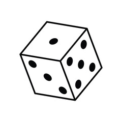 Dice  vector icon