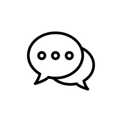Chat icon vector illustration. speech bubble sign and symbol. comment icon. message