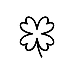 Clover icon vector illustration. clover sign and symbol. four leaf clover icon.