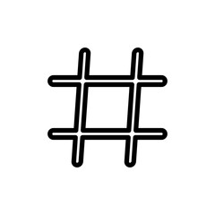 Hashtag icon vector illustration. hashtag sign and symbol