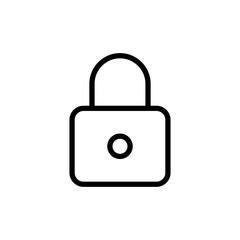 Lock icon vector illustration. Padlock sign and symbol. Encryption icon. Security symbol